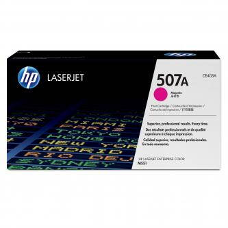 HP originální toner CE403A, magenta, 6000str., HP 507A, HP LaserJet Enterprise 500 color M551, O