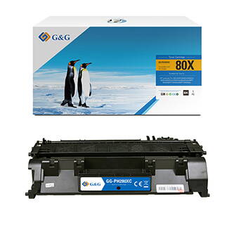 G&G kompatibilní toner s CF280X, black, 6900str., NT-PH280XC, HP 80X, pro HP LaserJet+, N, N