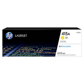 HP originální toner W2032A, yellow, 2100str., HP 415A, HP Color LaserJet Pro M454dn, MFP M479, O