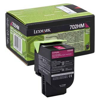 Lexmark originální toner 70C2HM0, magenta, 3000str., high capacity, return, Lexmark CS510de, CS410dn, CS310dn, CS310n, CS410n, O