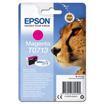 Epson originální ink C13T07134012, magenta, 5,5ml, Epson D78, DX4000, DX4050, DX5000, DX5050, DX6000, DX605