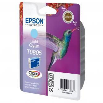 Epson originální ink C13T08054011, light cyan, Epson Stylus Photo PX700W, 800FW, R265, 285, 360, RX560