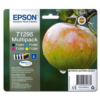 Epson originální ink C13T12954012, T1295, CMYK, 32,2ml, Epson Stylus SX420W, 425W, Stylus Office BX305F, 320FW