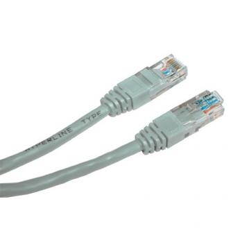 UTP patchcord, Cat.6, RJ45 M-3m, nestíněný, šedý, economy