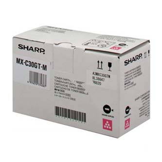 Sharp originální toner MX-C30GTM, magenta, 6000str., Sharp MX-C250FE, C300WE, O