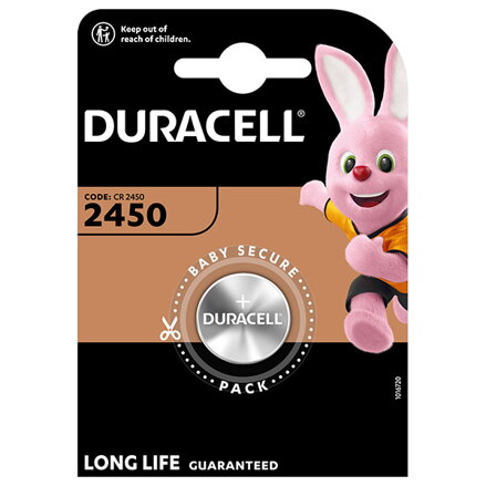 Baterie lithiová, CR2450, Duracell, blistr, 1-pack, 42445