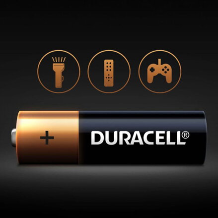 Baterie alkalická, AA, 1.5V, Duracell, blistr, 4-pack, MN1500