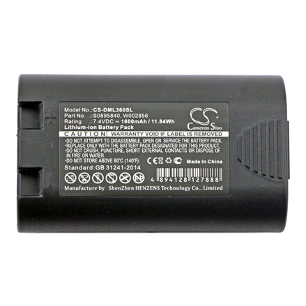 Lithium-iontový, bateriový blok, 7.4V, 1400 mAh, Dymo, 1759398, RH4200, RH5200, LM360D, LM420P