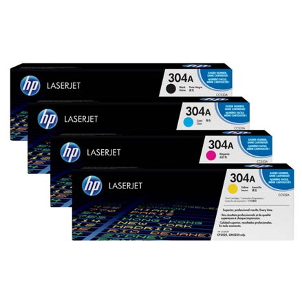 HP originální toner CC530A, black, 3500str., HP 304A, HP Color LaserJet CP2025, CM2320, O