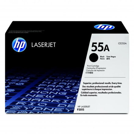 HP originální toner CE255A, black, 6000str., HP 55A, HP LaserJet P3015, LaserJet Pro 500 MFP M521dn, O