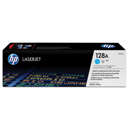 HP originální toner CE321A, cyan, 1300str., HP 128A, HP LaserJet Pro CP1525n, 1525nw, CM1415fn, 1415fnw, O