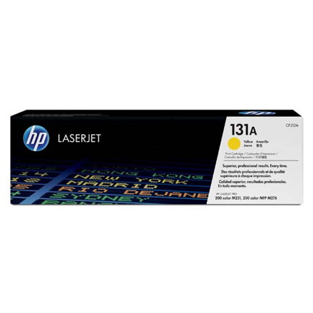 HP originální toner CF212A, yellow, 1800str., HP 131A, HP LaserJet Pro 200 M276n, M276nw, 600g, O