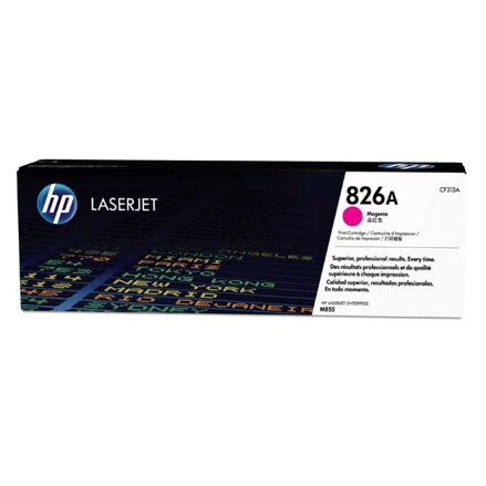 HP originální toner CF313A, magenta, 31500str., HP 826A, HP Color LaserJet Enterprise M855dn, M855x+, M855x+, O