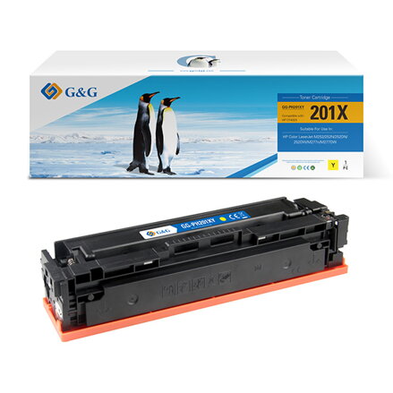 G&G kompatibilní toner s CF402X, yellow, 2300str., NT-PH201XY, HP 201X, pro HP Color LaserJet MFP 277, Pro M252, N