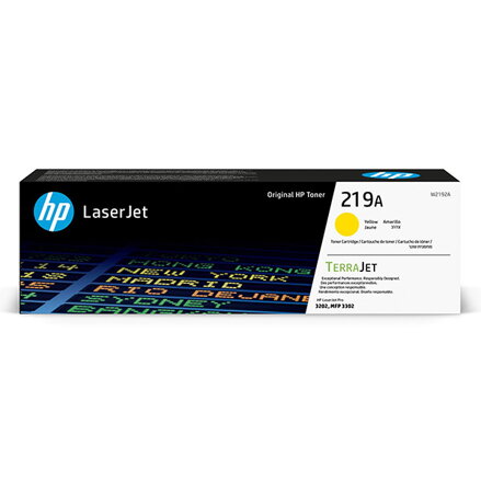 HP TerraJet originální toner W2192A, HP 219A, yellow, 1200str.