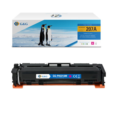 G&G kompatibilní toner s W2213A, magenta, 1250str., NT-PH2213M, HP 207A, pro HP Color LaserJet Pro M255, MFP M282, M283, N