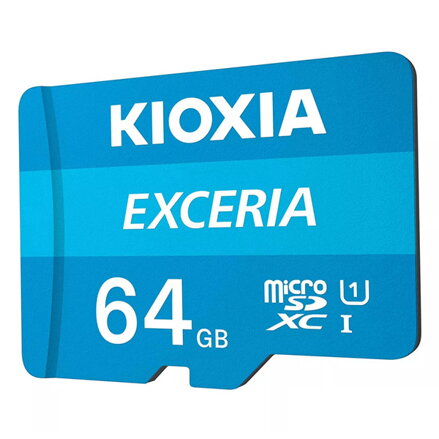 Kioxia Paměťová karta Exceria (M203), 64GB, microSDXC, LMEX1L064GG2, UHS-I U1 (Class 10)