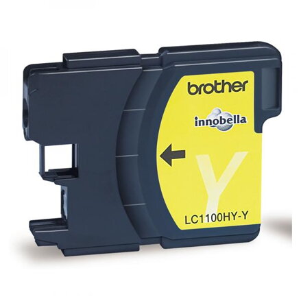 Brother originální ink LC-1100HYY, yellow, 750str., high capacity, Brother DCP-6690CW, MFC-6490CW