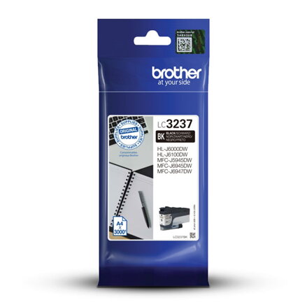 Brother originální ink LC-3237BK, black, 3000str., Brother MFC-J5945DW, MFC-J6945DW, MFC-J6947DW