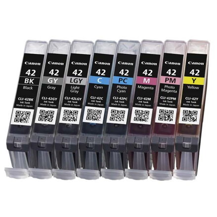 Canon originální ink CLI-42 8inks Multi Pack, CMYK, 6384B010, Canon 8-pack Pixma Pro-100