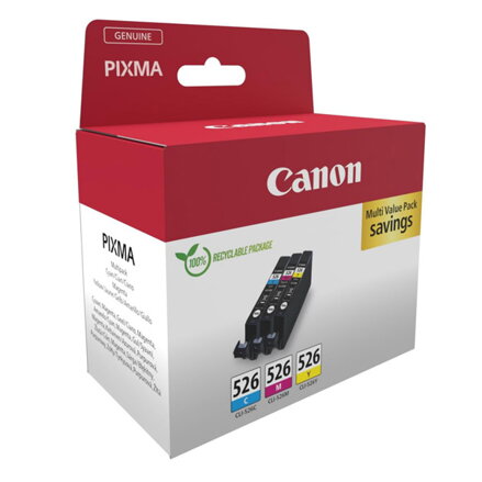 Canon originální ink CLI-526 CMY, 4541B018, CMY, multipack