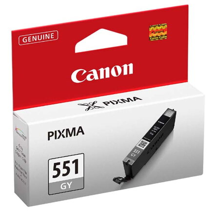 Canon originální ink CLI551GY, grey, 7ml, 6512B001, Canon PIXMA iP7250, MG5450, MG6350, MG7550