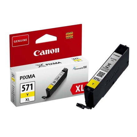 Canon originální ink 0334C001, yellow, 11ml, CLI571Y XL, high capacity, Canon PIXMA MG5750, MG5751, MG5752, MG5753, MG7750, MG77