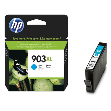 HP originální ink T6M03AE, HP 903XL, cyan, 825str., 9.5ml, high capacity, HP Officejet 6962,Pro 6960,6961,6963,6964,6965,6966