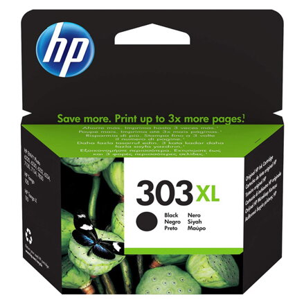 HP originální ink T6N04AE, HP 303XL, black, 600str., high capacity, HP ENVY Photo 6230, 7130, 7134, 7830