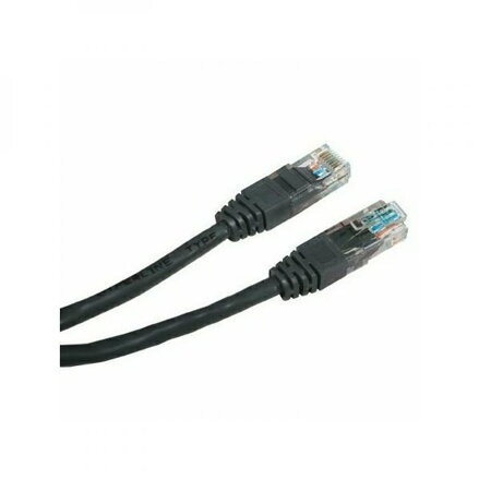 UTP patchcord, Cat.5e, RJ45 M-3m, nestíněný, černý, economy