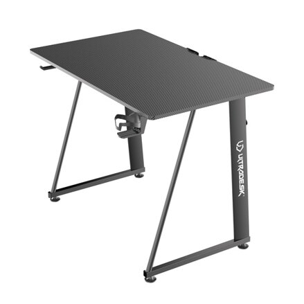 ULTRADESK Herní stůl ENTER V2, 100x60 cm, 75cm, s držákem na sluchátka a pití, kompaktní velikost