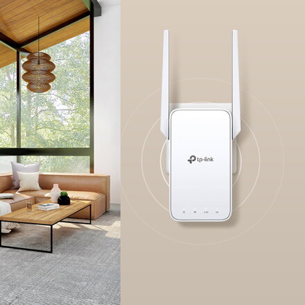 TP-LINK Extender RE315 2.4GHz a 5GHz, extender, IPv6, 867Mbps, fixní anténa, 802.11ac, OneMesh Extender, LAN