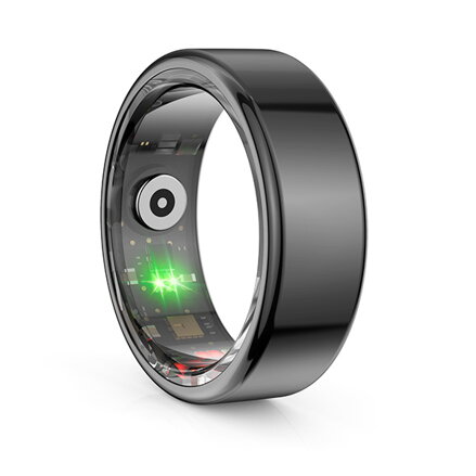 Smart RING černý, měření tlaku, srdeč. tepu, monitoring spánku, 9", Powerton