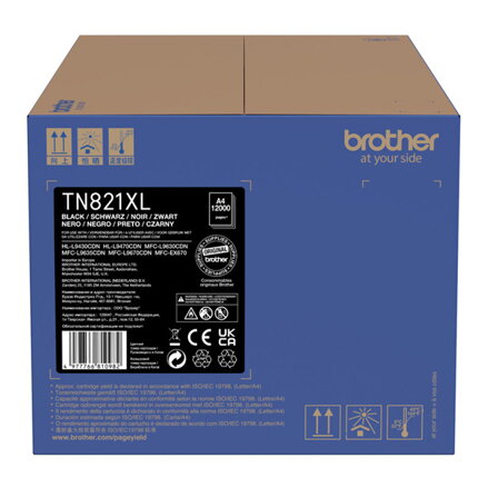 Brother originální toner TN-821XLBK, black, 12000str., Brother HL-L9430CDN, HL-L9470CDN, MFC-L9670CDN, O