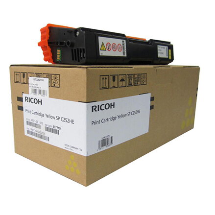 Ricoh originální toner 407719, 407656, yellow, 6000str., Ricoh Aficio SPC 252DN,SPC252SF, O