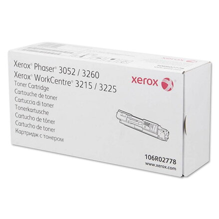 Xerox originální toner 106R02778, black, 3000str., Xerox Phaser 3052,3260, WorkCentre 3215,3225, O