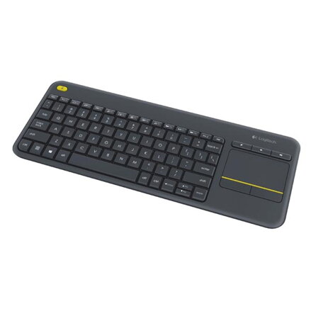 Logitech Klávesnice K400 Plus, AA, multimediální, 2.4 [GHz], černá, bezdrátová, US