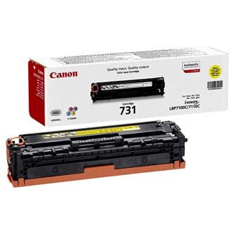 Canon originální toner CRG731, yellow, 1500str., 6269B002, Canon LBP-7100Cn, 7110Cw, MF 8280Cw, O