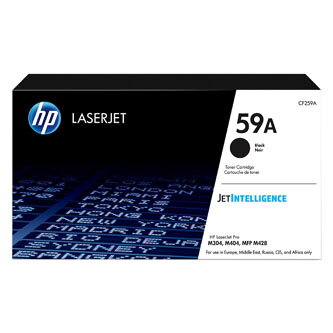 HP originální toner CF259A, black, 3000str., HP 59A, HP LaserJet Pro M404, M304, LaserJet Pro MFP M428, O