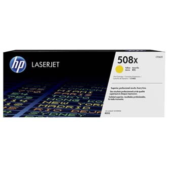 HP originální toner CF362X, yellow, 9500str., HP 508X, high capacity, HP Color LaserJet Enterprise M552dn,M553dn,553n,553x, O