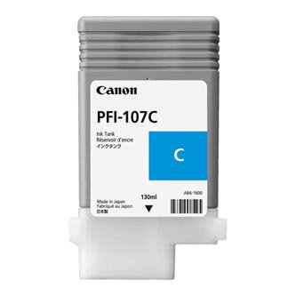 Canon originální ink PFI107C, cyan, 130ml, 6706B001, Canon iPF-680, 685, 780, 785