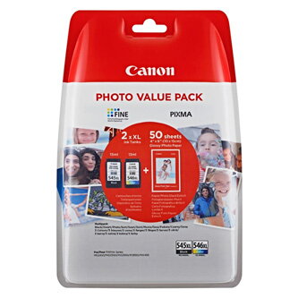 INK CARTRIDGES PG-545XL/CL-546XL PHOTO VALUE  NON-BLISTERED PRODUCTS W, /O SECURITY