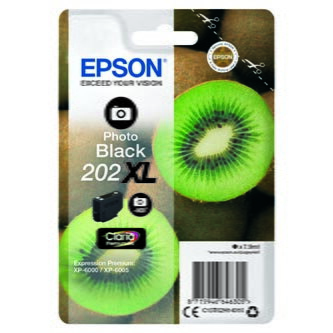 Epson originální ink C13T02H14010, 202 XL, photo black, 7.9ml, Epson XP-6000, XP-6005