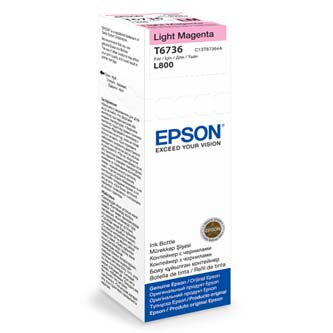 Epson originální ink C13T67364A, light magenta, 70ml, Epson L800